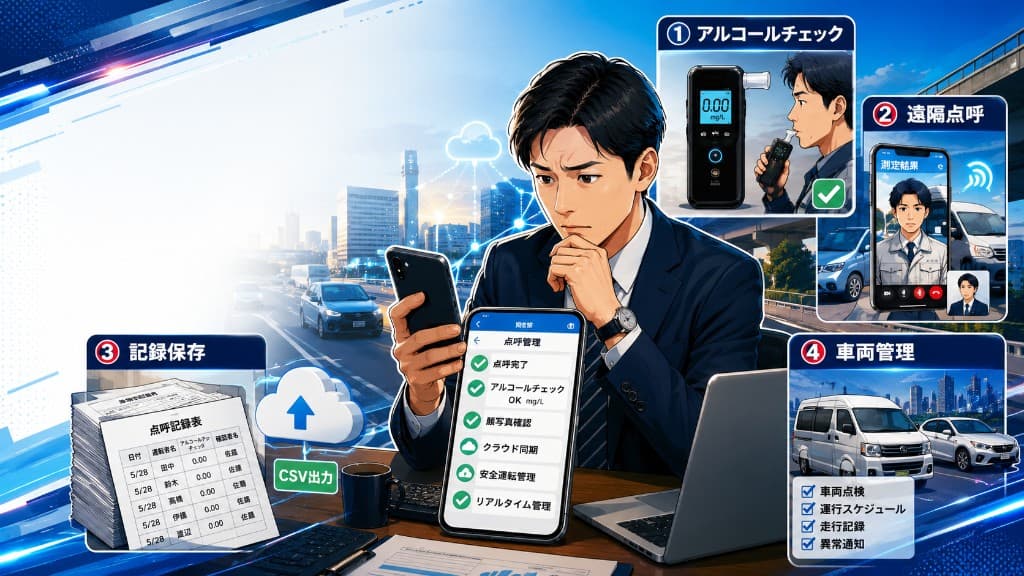 点呼管理とは?基本から実務運用までわかりやすく解説 サムネイル